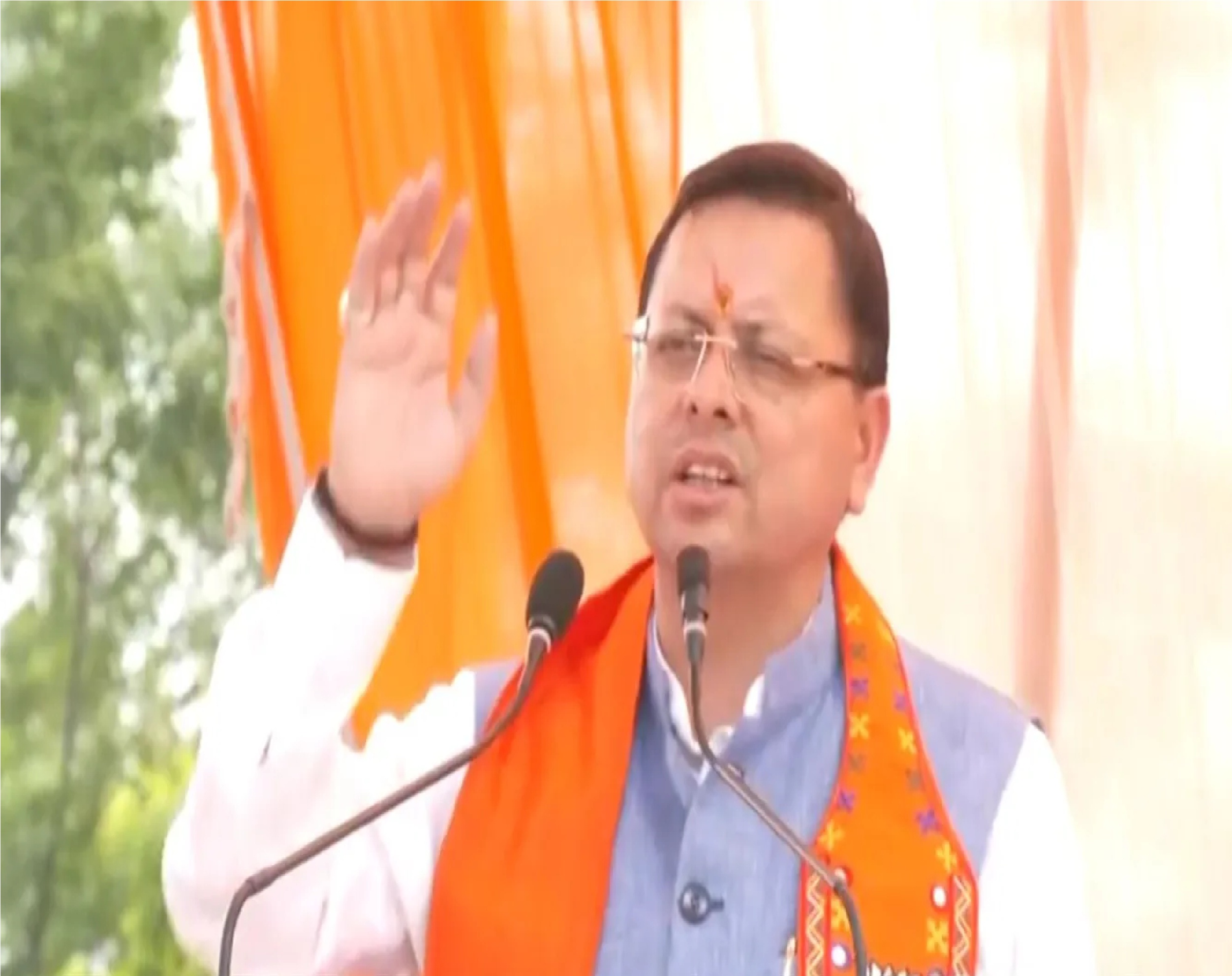 धामी: कांग्रेस शासन के दौरान हरियाणा में कई घोटाले हुए, भाजपा ने पारदर्शी प्रशासन दिया